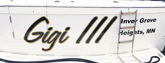 Custom Vinyl Boat Name Custom Vinyl Boat Name