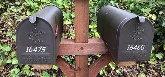 Custom Vinyl Mailbox Numbers Custom Vinyl Mailbox Numbers