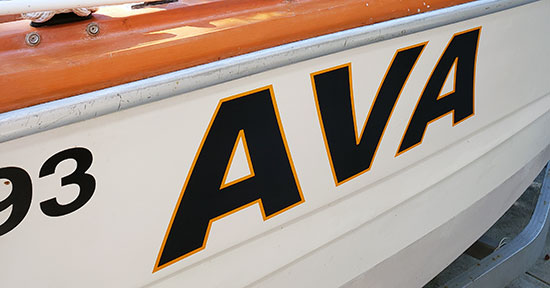 Custom Vinyl Boat Lettering Custom Vinyl Boat Lettering