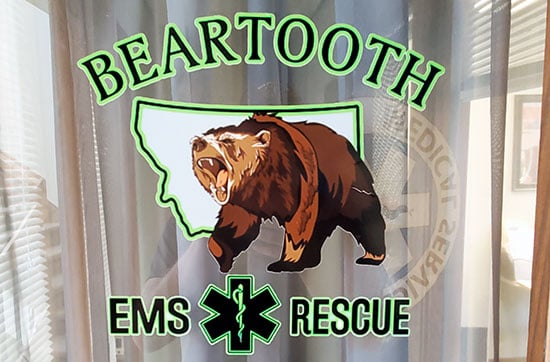 Submitted by: John Carlbom, BILLINGS, Montana, USA Custom Vinyl Decal For Door Window