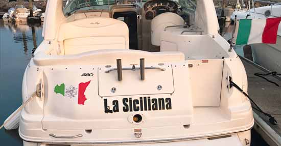 Custom Boat Vinyl Name Decal Custom Boat Vinyl Name Decal