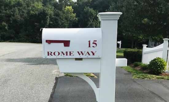 Submitted by: Corby, Some-City, USA - Font used: Times New Roman Custom Mailbox Lettering
