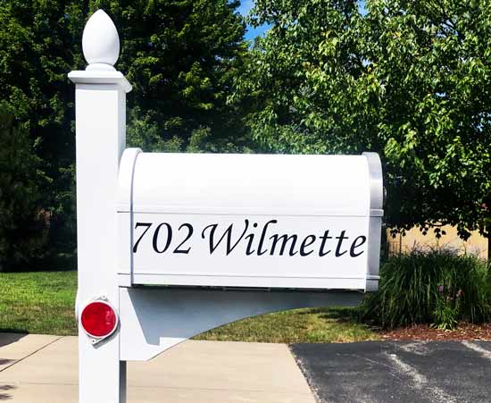 Submitted by: Anonymous, Some-City, USA - Font used: Monotype Corsiva Custom Mailbox Lettering