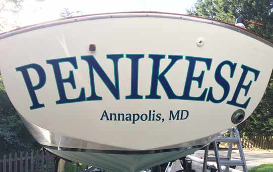 Custom Vinyl Boat Name Custom Vinyl Boat Name
