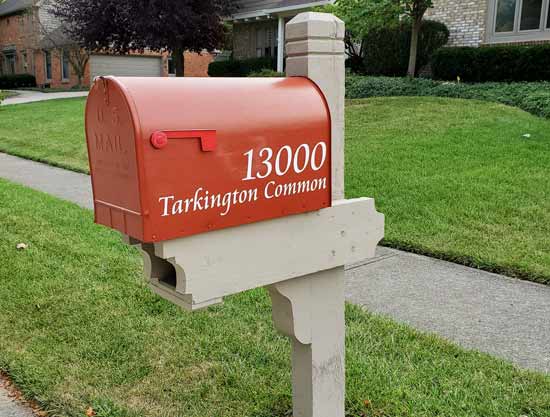 Custom Vinyl Mailbox Lettering Custom Vinyl Mailbox Lettering