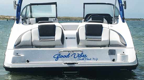 Custom Vinyl Boat Name Decal Custom Vinyl Boat Name Decal