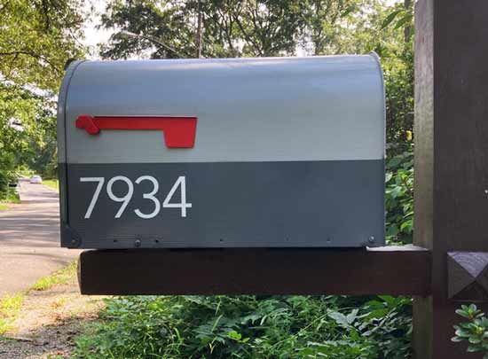 Submitted by: The Design Office of Ann Marie Ternullo Custom Mailbox Numbers