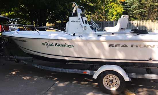 Custom Vinyl Boat Decal Custom Vinyl Boat Decal