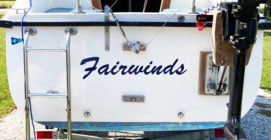 Custom Vinyl Lettering Boat Name Custom Vinyl Lettering Boat Name