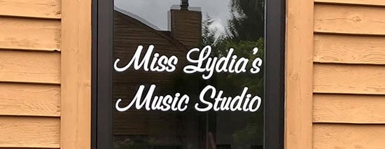 Submitted by: Lydia H, Canaan Valley, WV - Font used: Murray Hill Custom Vinyl Lettering For Storefront