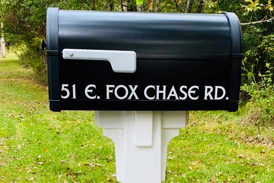 Custom Mailbox Vinyl Lettering Custom Mailbox Vinyl Lettering