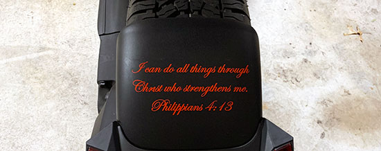 Custom Vinyl Lettering For CanAm Custom Vinyl Lettering For CanAm