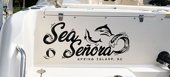 Custom Vinyl Boat Name Custom Vinyl Boat Name