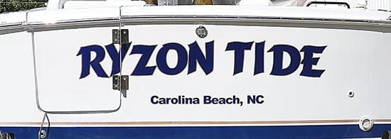 Custom Vinyl Boat Name Custom Vinyl Boat Name