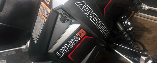 Custom Vinyl SnowMobile Lettering Custom Vinyl SnowMobile Lettering