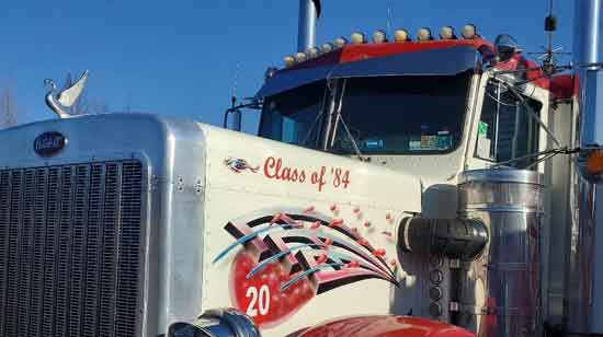 Submitted by: Mike Williamson and Money Talks Trucking, Honesdale, PA - Font used: Script MT Custom Truck Vinyl Lettering