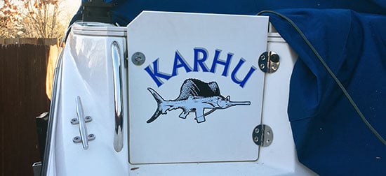 Custom Vinyl Boat Name Custom Vinyl Boat Name