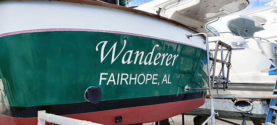 Custom Vinyl Boat Name Custom Vinyl Boat Name