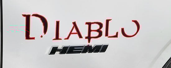 Submitted by: Kyle J. Lohm, Kansas City, MO - Font used: Angel Custom Vinyl Car Lettering