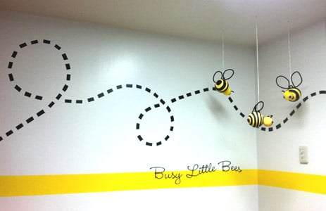 Vinyl decals on a wall Vinyl decals on a wall