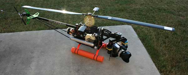 Custom Lettering on a RC Aerial Photo Helicopter