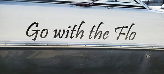 Custom Vinyl Boat Name Custom Vinyl Boat Name