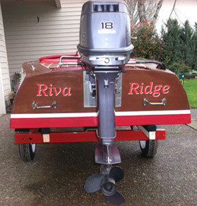 Custom vinyl boat decal. Custom vinyl boat decal.