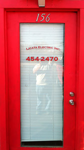 Lettering on a door Lettering on a door