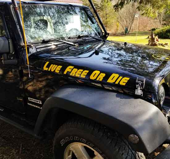 Custom Jeep Vinyl Lettering Custom Jeep Vinyl Lettering
