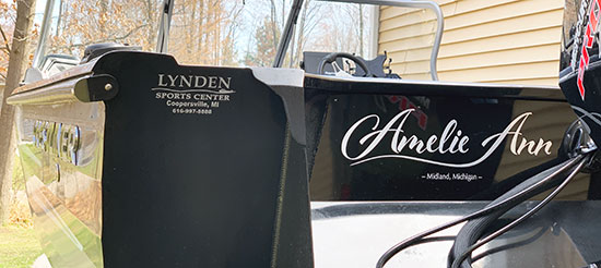 Custom Vinyl Boat Name Custom Vinyl Boat Name