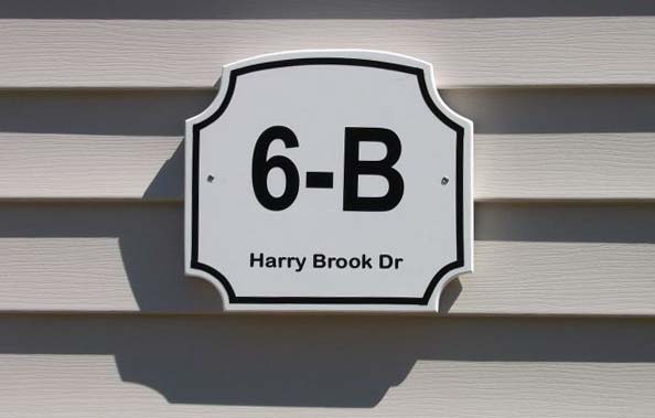 Vinyl Address Lettering Vinyl Address Lettering