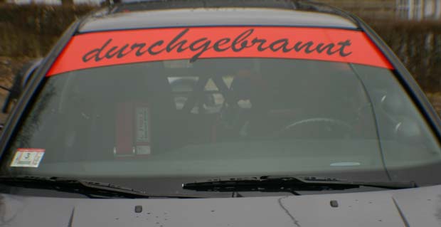 Custom Lettering on Track Car Custom Lettering on Track Car