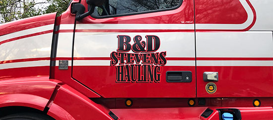 Submitted by: Brad Stevens - Font used: Marlboro Custom Vinyl Truck Lettering