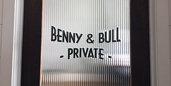 Submitted by: Bennynbull - Quebec, Canada - Font used: Architecture Custom Vinyl Window Lettering