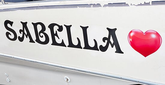 Custom Vinyl Boat Lettering Custom Vinyl Boat Lettering