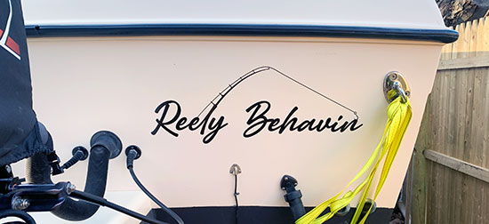 Custom Vinyl Boat Name Custom Vinyl Boat Name
