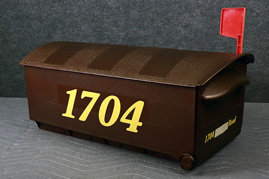 Submitted by: Peter Lightbeam, Northern Illinois Custom Vinyl Mailbox Number