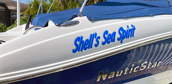 Custom Vinyl Boat Name Custom Vinyl Boat Name