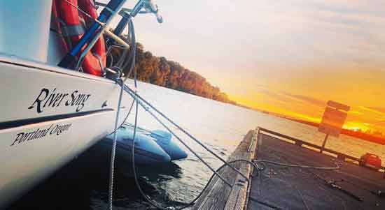 Submitted by: Suzanne Hesse, Portland Oregon Custom Vinyl Boat Lettering
