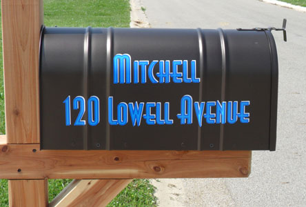 Mailbox Address Lettering Mailbox Address Lettering