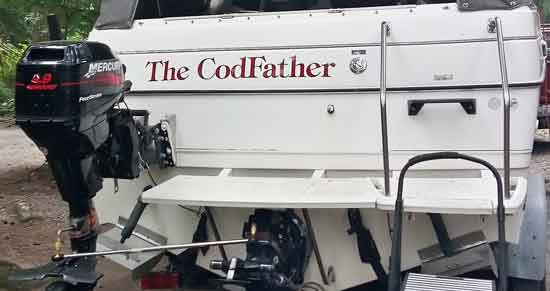 Submitted by: Anonymous, Some-City, USA - Font used: Tiffany Custom Vinyl Boat Lettering