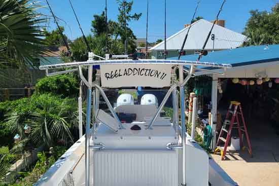 Submitted by: Ken, Panama City Beach, FL Custom Boat Vinyl Lettering