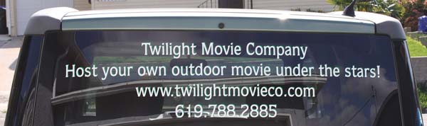 Vinyl Lettering on Car Window Vinyl Lettering on Car Window