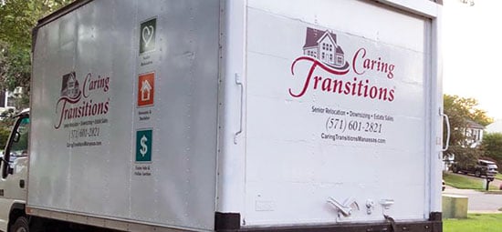 Submitted by: Steve, Caring Transitions of Manassas, VA Custom Vinyl Truck Decals