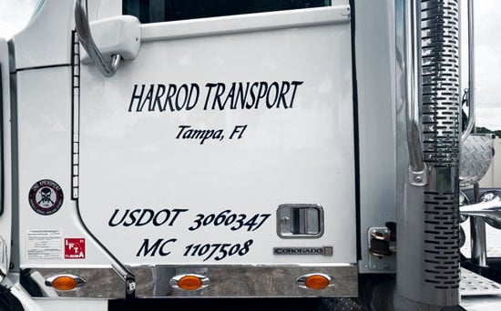 Semi truck lettering Semi truck lettering