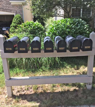 Custom Gold Mailbox Lettering Custom Gold Mailbox Lettering