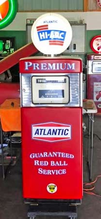 Vinyl lettering for vintage gas pump restoration Vinyl lettering for vintage gas pump restoration
