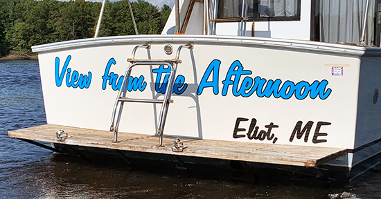 Custom Vinyl Boat Name Custom Vinyl Boat Name