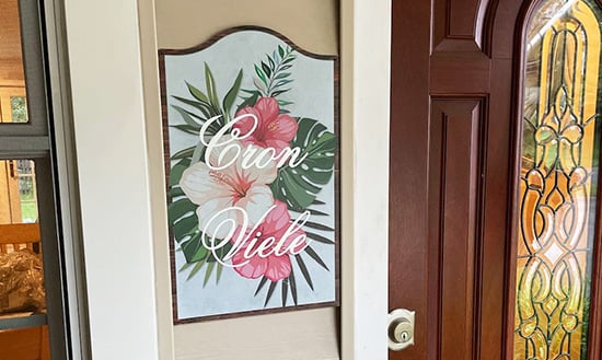 Cusotm Vinyl Door Placard Cusotm Vinyl Door Placard