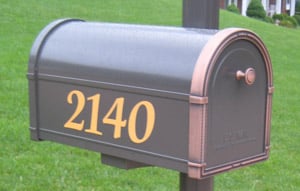 Mailbox Number Decals
